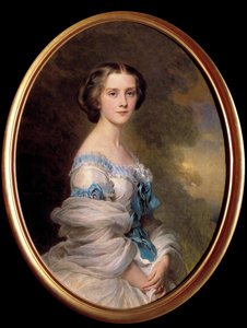 Louise Sophie Melanie Renouard de Bussiere 的肖像，Edmond de Pourtales 伯爵夫人（1836-1914） Xaver Winterhalter 的绘画（1806-1873）1857 年私人收藏 作者 弗朗茨泽维尔温特哈尔特