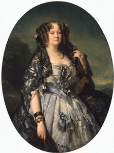 索菲娅·拉兹威尔公主的肖像，1864年 作者 弗朗茨泽维尔温特哈尔特