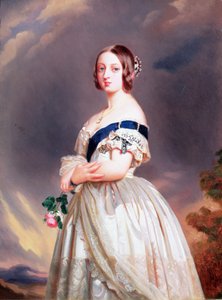 维多利亚女王（1819-1901）1842年 作者 弗朗茨泽维尔温特哈尔特