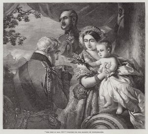 1851年5月1日，为女王陛下画画 作者 弗朗茨泽维尔温特哈尔特