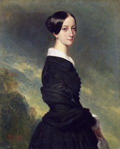 巴西弗朗西斯卡公主的肖像，1824-1898年，1844年。 作者 弗朗茨泽维尔温特哈尔特