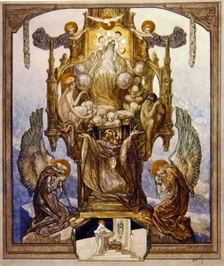 Dantes Divine Comedy，Paradise，Canto VIII，1921年的插图（纸上写着） 作者 弗朗兹·冯·贝罗斯