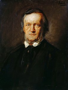 理查德·瓦格纳的肖像1813-1883年。 作者 弗朗兹·冯·伦巴赫