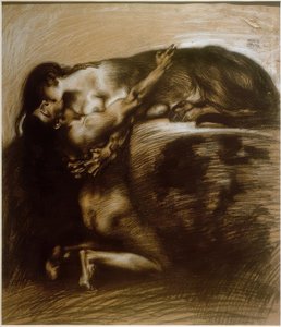 狮身人面像的吻 作者 Franz von Stuck