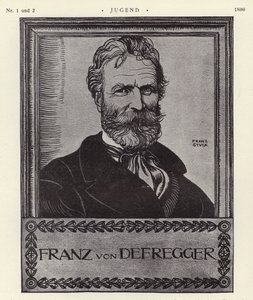 Franz von Defregger，奥地利艺术家（石版画） 作者 弗朗兹·冯·斯塔克