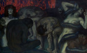 地狱，1908年。 作者 弗朗兹·冯·斯塔克