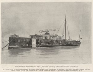 一个中断的目标实践，HMS Belleisle准备进一步的枪械实验 作者 弗雷德·简
