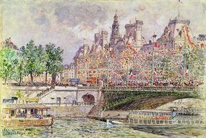 1905年7月14日，巴黎的Hotel de l&39;Hotel de Ville
