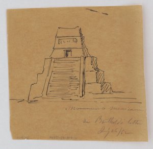 自由女神像基座的立面草图，纽约，1882年 作者 弗雷德里克·奥古斯特·巴尔索迪
