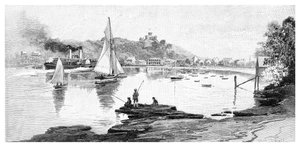 曼利海滩，澳大利亚新南威尔士州悉尼，1886年。