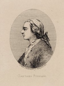小提琴家和作曲家盖塔诺-普格纳尼的肖像，1731-1798，1842年。