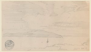 奥罗拉，沙漠岛山 作者 Frederic Edwin Church