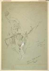 绘图，Ceppo Morelli amp; Macugnaga 之间的峡谷，1868 年 9 月 11-12 日 作者 弗雷德里克·埃德温·丘奇
