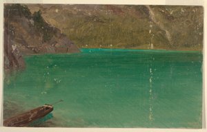素描，阿尔卑斯湖（巴伐利亚或瑞士），1868 年 作者 弗雷德里克·埃德温·丘奇