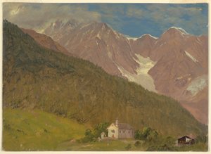 素描，瑞士阿尔卑斯山风景，1868 年 8 月 作者 弗雷德里克·埃德温·丘奇