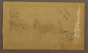 绘画，桥下，尼亚加拉河，纽约，可能创作于 1858 年 作者 弗雷德里克·埃德温·丘奇