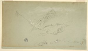 绘画，巴伐利亚贝希特斯加登，1868 年 6 月至 8 月 作者 弗雷德里克·埃德温·丘奇