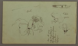 绘图，巨石，房屋，1868 年 4 月 作者 弗雷德里克·埃德温·丘奇