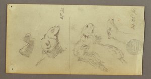 素描，骆驼研究，1868 年 2 月 21-22 日 作者 弗雷德里克·埃德温·丘奇