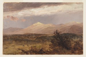 绘画，日落时分的卡茨基尔，1882 年 作者 弗雷德里克·埃德温·丘奇