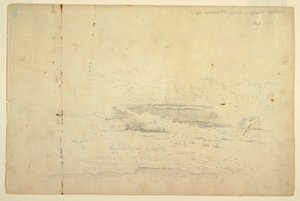 素描，云研究，1844 年 8 月 作者 弗雷德里克·埃德温·丘奇