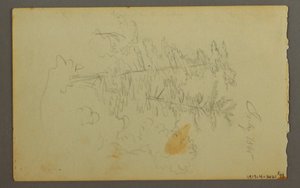 素描，云彩研究，1845 年 作者 弗雷德里克·埃德温·丘奇