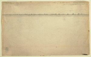 绘图，缅因州沙漠山鲭鱼捕捞船队，1850 年 8 月 19 日 作者 弗雷德里克·埃德温·丘奇