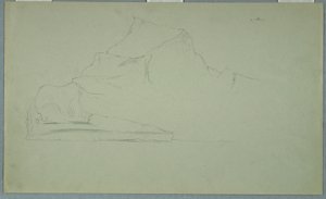 绘画，漂浮的冰山，1859 年 6 月或 7 月 作者 弗雷德里克·埃德温·丘奇