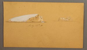 绘画，浮冰山，1859 年 7 月 16 日 作者 弗雷德里克·埃德温·丘奇