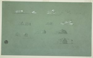 绘画，浮冰山，1859 年 7 月 1 日 作者 弗雷德里克·埃德温·丘奇