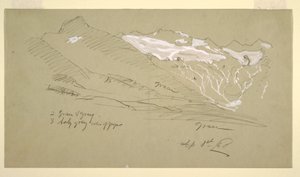 绘画，来自伯尔尼阿尔卑斯山，贝尔阿尔普，1868 年 8 月 作者 弗雷德里克·埃德温·丘奇
