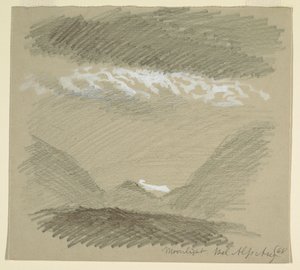 绘画，来自伯尔尼阿尔卑斯山，贝尔阿尔卑斯，1868 年 8 月 作者 弗雷德里克·埃德温·丘奇