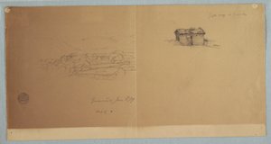 绘图，厄瓜多尔瓜兰达门户和局部景观，1857 年 6 月 3 日 作者 弗雷德里克·埃德温·丘奇