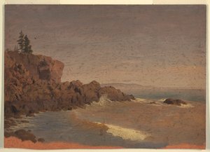 绘图，加拿大大马南岛，约 1850 年 作者 弗雷德里克·埃德温·丘奇