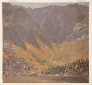 绘画，大盆地，缅因州卡塔丁山，1878 年前 作者 弗雷德里克·埃德温·丘奇
