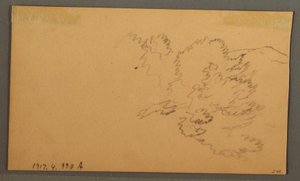 绘画，山丘和山谷，1873 年 10 月 作者 弗雷德里克·埃德温·丘奇