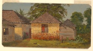 绘图，房屋，"萨卢斯山"，1865 年 6 月 作者 弗雷德里克·埃德温·丘奇