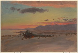 绘画，冬天的哈德逊山谷，从奥拉那向西南眺望，1870–80年 作者 Frederic Edwin Church