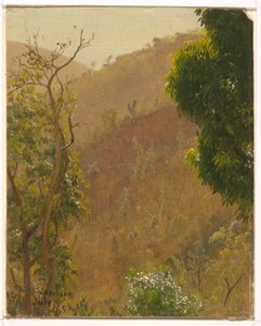 素描，风景，1865 年 7 月 作者 弗雷德里克·埃德温·丘奇