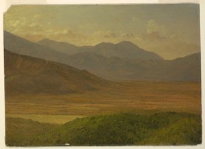 素描，风景，1865 年 5 月 作者 弗雷德里克·埃德温·丘奇