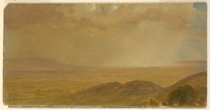素描，风景，1865 年 5 月 作者 弗雷德里克·埃德温·丘奇