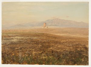 素描，墨西哥风景，1869 年 4 月 作者 弗雷德里克·埃德温·丘奇