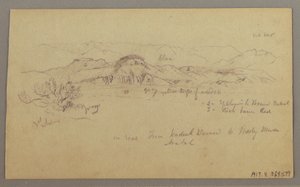 绘图，山峰，1868 年 2 月 22 日 作者 弗雷德里克·埃德温·丘奇