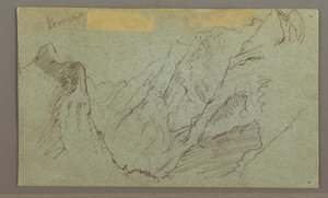 绘画，山谷，可能创作于 1868 年 作者 弗雷德里克·埃德温·丘奇