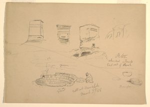 绘图，山，瓦迪阿拉巴，1868 年 2 月 26 日 作者 弗雷德里克·埃德温·丘奇
