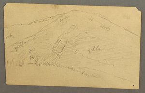 绘画，山顶，1877 年 作者 弗雷德里克·埃德温·丘奇