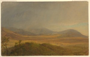 素描，山区风景，1865 年 5 月 作者 弗雷德里克·埃德温·丘奇