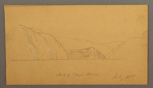 绘图，山区海湾，1859 年 7 月 21 日 作者 弗雷德里克·埃德温·丘奇