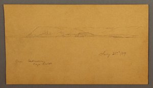 绘图，山区海岸，1859 年 7 月 21 日 作者 弗雷德里克·埃德温·丘奇