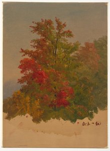 绘画，缅因州沙漠岛山，1860 年 10 月 作者 弗雷德里克·埃德温·丘奇